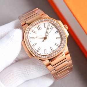 Montre de Luxe Diamond Watch Womens Watches 35.5mm 324 Automatisk mekanisk rörelse Steel Relojes Designer Watchs Wristwatches Waterproof 02