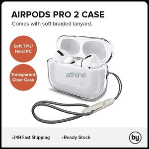 携帯電話のケースAirPods 3 2 1 Pro2透明なソフトTPU Wirelssヘッドフォン保護カバーPro 2 Earbuds Shell YQ240117の保護カバー