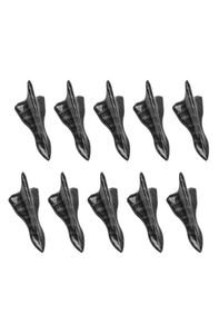 10X New Style Car Styling Universal Shark Fin Black Carbon Fiber Vortex Generator Sticker4274054