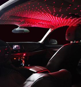 Mini LED Car Dach Gwiazda Nocna Lampka USB Dekoracyjna lampka Regulowana atmosfera Domowe Dekor sufit Light4786140