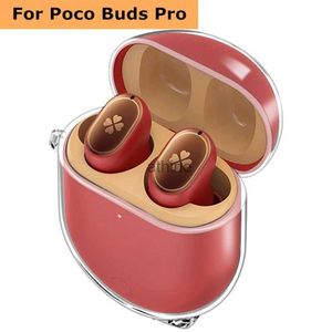 Custodie per cellulari Custodia trasparente per auricolari in silicone per Poco Buds Pro Custodia protettiva morbida anti-caduta Shell per Redmi Buds Air Poco Buds Pro YQ240117