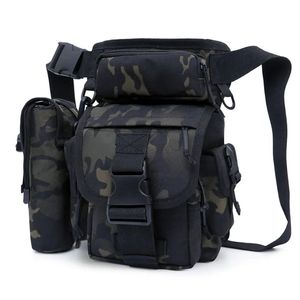 Homens gota perna saco cintura sacos tático fanny pacote cinto hip militar sacos de ombro acampamento molle para homens exército cintura saco de pesca 240117