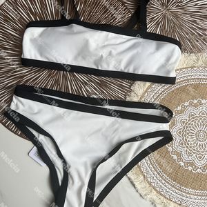 Kadın tasarımcı bikini mayo mektubu kristal monokini moda seksi biquini kısa set bra plaj partisi seksi push up bandaj banyo takım elbise mayo