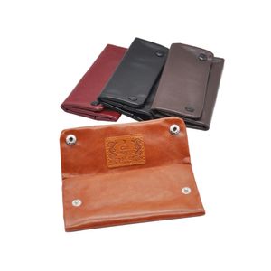 cigarette multi -function smoke Pu Leather Tobacco Packing Bag Portable Cigarette Rolling Pipe Purse Dry Herb Storage Pouch Wallet Tip Paper Holder