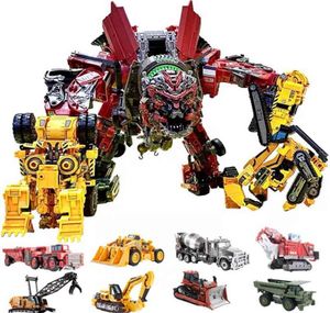 Aoyi Cool 8 w 1 ponadzakręgany dewastator Transformacja Toys Boy Anime Hook Figures Robot Car Engineering Pojazd Model dzieci 213957742