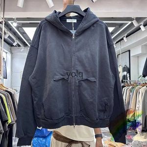 Men's Hoodies Sweatshirts Nice Washed Heavy Fabric Hoodie Men Women Best Quality Vintage Cardigan Pulloveryolq