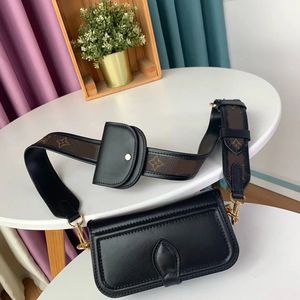 Leather saddle cross body bag twin set satchel fashion shoulder bag handbag for men presbyopic mini shoulder bag lady wholesale 2024 officier 3IN1 pure