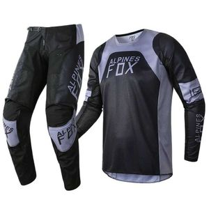 Män motocross racing Gear Set Motorbike Outfit Enduro kostym off-road pants tröja combo atv UTV MTB cykelhandskar