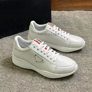 Designer Men Shoes Americas Cup Patent Leather and Mesh Sneakers Flats Platform Overdimensionerade sneakerskor Espadrille Flat Sole Casual Trainers 1.9 06