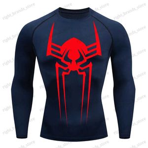 Men's T-Shirts 2099 Sports Top Quick Dry Men's Compression Shirt Long Sleeve Second Skin Gym Workout Short Fitness Running T-Shirt Men Wear T240117