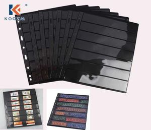 10Pcs 7 Grid Postage Stamp Album Pages Coin Collection Stamps Holder looseleaf6606641
