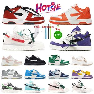 Buty poza biurem designerskie mężczyźni kobiety zamszowe skórzane platforma Offeswhite Low Top Treners Off Sports Skate Mid Top Sponge White Casual Plate Sneakers