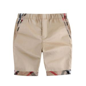 Fashion Kids plaid shorts British Style boys patchwork lattice half pants summer children elastic waist casual trousers S1045