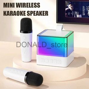 Portable Speakers K18 Karaoke Bluetooth Speaker Ktv Microphone Ambient Lighting 5W High Quality Stereo Sound Singing Microphone for Children J240117