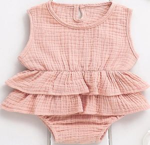Fashion Casual Slim Solid Newborn Kid Baby Girl Clothes Sleeveless Swimsuits Beachwear Tutu Outfit 02Y Lovely3727701