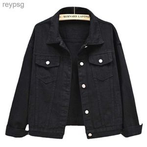 Women's Leather Faux Leather Korean Women's Solid Denim Jackets Short Coat for Women Winter Clothes Pink Jean Casual Tops Loose Tops Lady Outerwear YQ240116