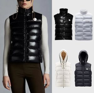 Erkek tasarımcı yelek kış aşağı ceketler erkekler kadın kolsuz klasik puffer ceket sıcak katlar rüzgarlık yelek yelek monclair ceket s-3xl