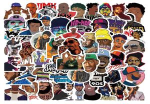 64PCS Legendarna naklejka rapera Wschodnie West Coast Hip Hop Graffiti Stickers Pack do Moto Car Stufme Laptop Laptop Skipera