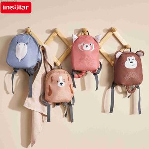 Bolsas dos desenhos animados pequenos animais crianças mochila pai-filho mochila de lona saco das crianças meninas meninos saco de escola do jardim de infância