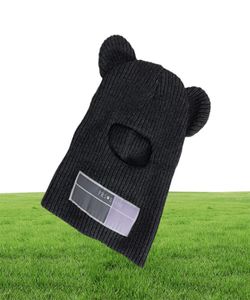 Beanieskull Caps Çok Fonksiyonel Fare Kayak Maskesi Kış Sıcak Örgü Kap Balaclava Yapay Yün Şapkalar Yetişkin Erkek ve Kadın Beanies 5699574