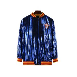 Sequins Jerseys Jakcets Women Casual Zip Sweatshirt Slim Baseball Jacket Coats Free Ship