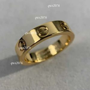 Designer Ring Original Engrave 6mm Diamond Love Gold Sier Rose 316L rostfritt stål ringar Kvinnor Män Lovers Wedding Jewelry Lady Party 6 7 8 9 10 11 12 Big USA Size