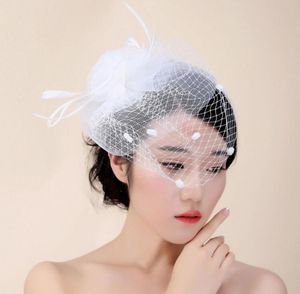 Panna młoda Hair Hair Hat Elegancki siatkowy koronkowy ślub Kreatywny design kapelusz żeńska kapelusz slapup imprezowy kapelusz panna młoda HT256658821