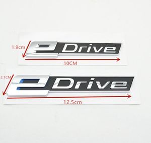 EDRIVE CAR SIDE FENDER klistermärke Bakre svans Brev Emblem Trunk -logotyp för BMW 7 X1 X3 X5 X6 X7 I8 I3 E Drive1415200