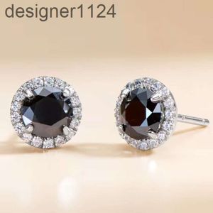 Unique Earrings 925 Stud Earrings Moissanite VVS Silver for Party Hiphop Black Hip Hop Jewelry Gold Plated Trendy 1 Pair CN;GUN
