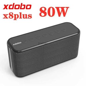 Bokhyllhögtalare XDOBO X8 Plus trådlös Bluetooth-högtalare Portable Sound Column Ultra-High Power 80W Subwoofer för mobiltelefonladdningsboombox