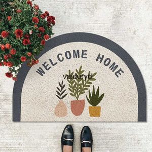 Carpets New wire mat doormat cartoon sand-scraping dustproof door entrance mat hallway kitchen bathroom non-slip carpet dust removalvaiduryd