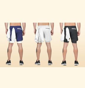 2021 Men Gym Shorts Running Workout Clothes For Men Quick Drying 2 in 1 Fitness Training Beach Sport Shorts Jogging Sweatpants5737213