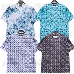 2024 Mens Plus Size Camiseta Luxo Camisetas Casual Algodão Verão Solto Designer Clássico Tinta Carta Paris Imprimir Preto Patchwork Geometria Algodão Tee Tops