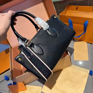 mode lyxdesigner prägling 2 -stycken set kvinnors på språng östra västra väska handväska axel crossbody väska mynt handväska avslappnad shoppingväska