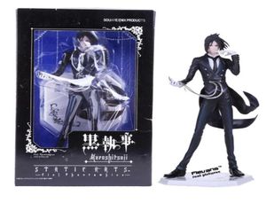 Anime Black Butler Sebastian Michaelis Action PVC Figure da collezione Model Toy 24cm T2001182159634