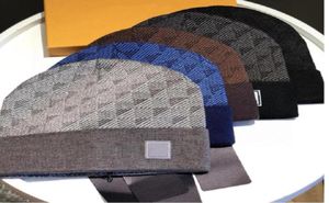 Designer Skull Caps Fashion Stippled Knitted Beanie Cap Good Texture Cool Hat for Man Woman 5 Colors Highquality 118194740