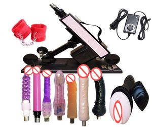 Newest Adjustable Multifunctional Sex Machine Gun Love Machine with Big DildoVagina Cup 8pcs Attachments Movement Speed 0450 ti9310556