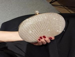 Sparky Circular Women Bridal Hand Bags For wedding Gold Evening Clutches Chain Bag Applique In Stock Bridal Bags Party4335668