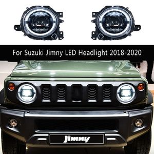 Для Suzuki Jimny светодиодные фары 18-20 автомобильные аксессуары фара DRL дневные ходовые огни стример указатель поворота автозапчасти