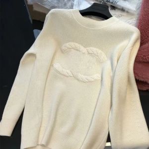23レディースセーター新しいファッションフランストレンディ衣料レターグラフィック刺繍ファッションラウンドネックチャンネルパーカー高級ブランドセータートップスティー