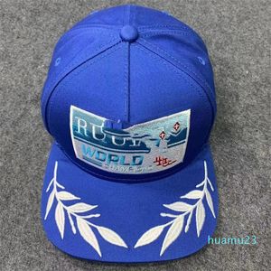 Caps de bola Casual Brim largo ao ar livre Rhude Rhude Baseball Men Mulheres Artigo de rua verde azul Capéu ajustável