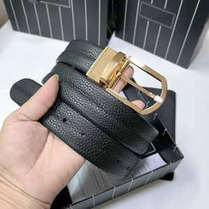 Men's belt unique design craft calfskin width 35mm