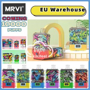 EU Warehouse Mrvi Coming 10k Puff Smart Screen Dispositable Vape Ecig Puff 9K Puff 12k Puff 15K Einweg Vape Vaper Vapes Versand in 24 Stunden Vape Deschierbar