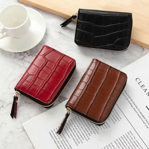 Fashion Bag Women Mini Crocodile Multifunctional Anti-Demagnetization Multi Card Driver's License Vintage Bank Card Case 012024a