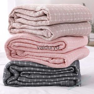 Filtar japanska enkla casual filt bomullsdusa soffa täckning ltifunktionell kast filt för sängar heminredning soffa handduk sängspårning