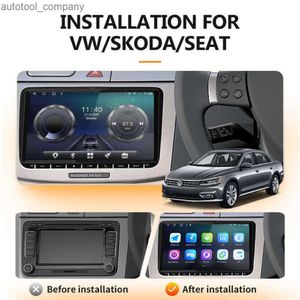 Nowy 9 -calowy odbiornik stereo dla VW Volkswagen Golf Skoda Passatgps Navigation 2din Android Car Radio Multimedia Player 2Din Autoradio