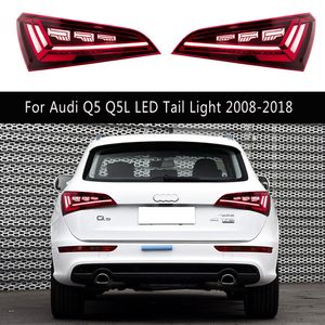 Para Audi Q5 Q5L Luz traseira LED 08-18 Estilação de carro Freio traseiro Freio de corrida Flâmica de giro Signal Treta luz traseira Peças automáticas