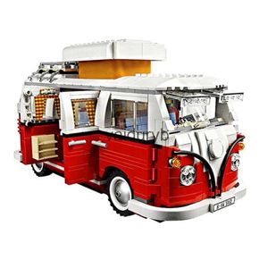 Blocos magnéticos o t1 camper carro van modelo blocos de construção compatível 10220 tijolos diy brinquedos para o natal aniversário giftvaiduryb