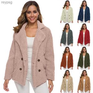 Giacca da donna in pelle sintetica in ecopelle Cappotto invernale da donna 2019 Misto lana Praka Cappotto classico slim per donna Giacca invernale Donna Parka Teddy in pelliccia sintetica 5XL YQ240116