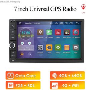 Yeni IPS PX5 8Core Android 10 Double 2 DIN 4G RAM 64G ROM Otomobil Multimedya Bluetooth WiFi OBD DVR DAB+ CAM-IN MAP ile DVD olmayan oynatıcı